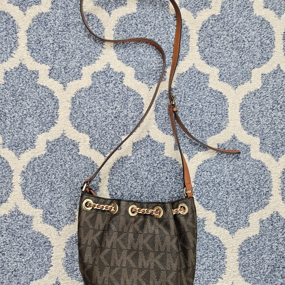MICHAEL Michael Kors Frankie Drawstring Monogrammed Crossbody - Picture 2 of 14